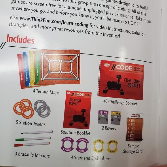 Thinkfun Rover Control Programming Game Series Learn Coding Concepts MISSING PC - Picture 5 of 10